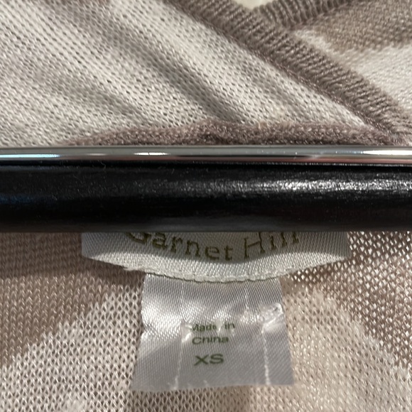 Garnet Hill Chevron Linen Duster XS - Picture 2 of 4